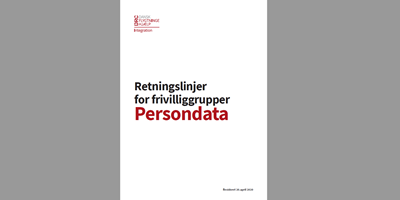 Åbn link til Persondata: Retningslinjer for frivilliggrupper